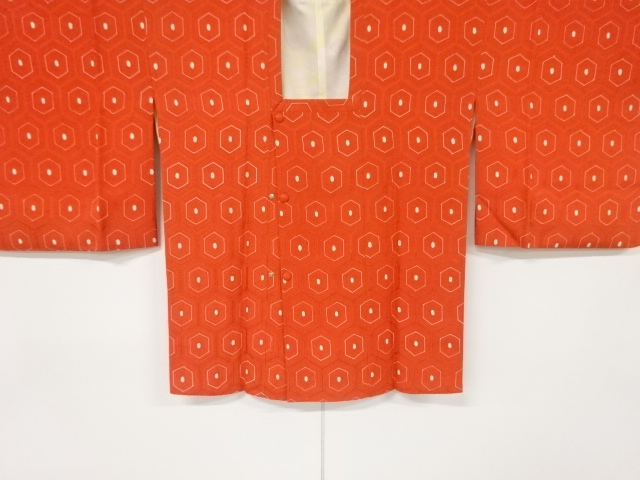 リサイクル　亀甲繋ぎ模様道行コート